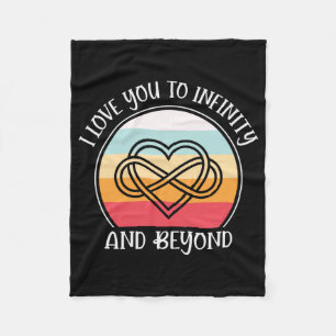 Couverture Polaire Je T'Aime À L'Infini Et Au-Delà