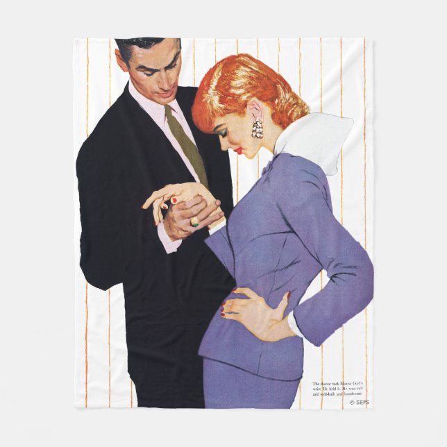 Couverture Polaire Je T'Aime, Maman Fille (Devant)