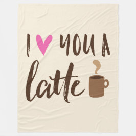 Couverture Polaire Je t'aime un Latte