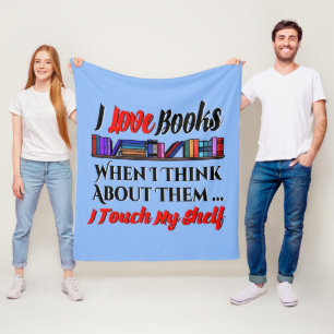 Couverture Polaire Je Touche Mon Étagère Livre Humour Lover