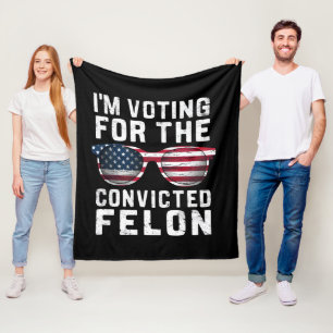 Couverture Polaire Je Vote Pour Le Féon Condamné Pro Trump 2024