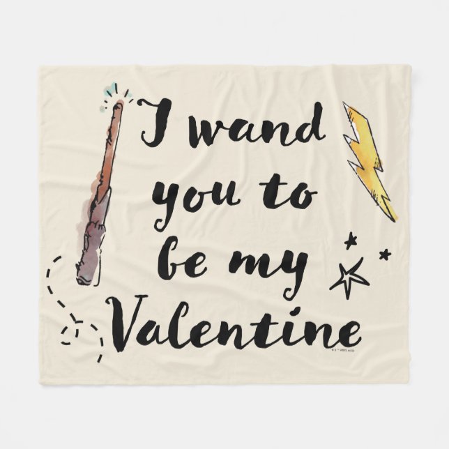 Couverture Polaire Je Vous Demande D'Être Ma Valentine (Devant (Horizontal))