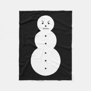 Couverture Polaire Jeezy Snowman - Hiphop Angry Snowman Jeezy Christm