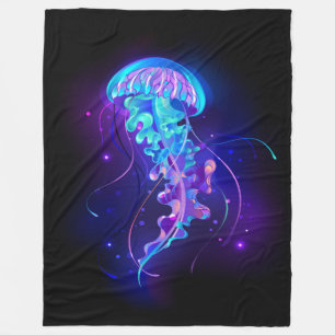 Couverture Polaire Jellyfish éclatante couleur