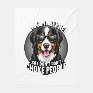 Couverture Polaire J'embrasse mon Berner pour que je n'étrangle pas l