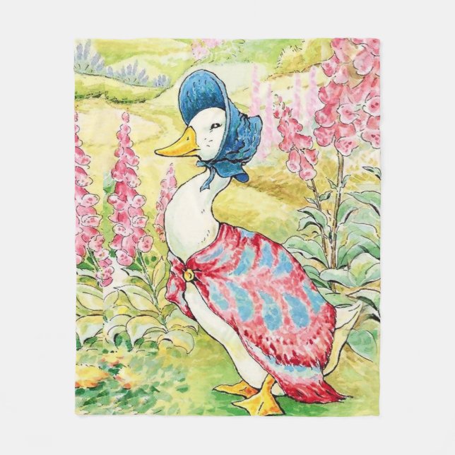 Couverture Polaire "Jemima Puddle Duck" par Beatrix Potter (Devant)