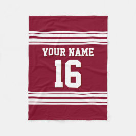 Couverture Polaire Jersey de sport blanc de Bourgogne