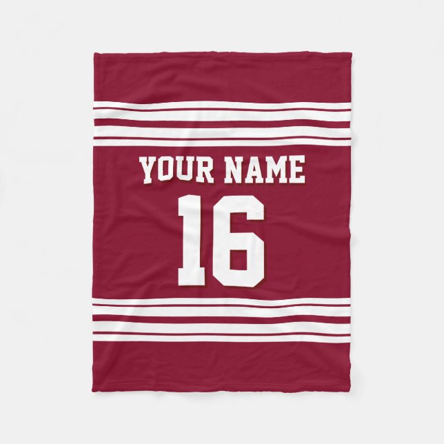 Couverture Polaire Jersey de sport blanc de Bourgogne (Devant)