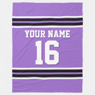 Couverture Polaire Jersey de sport noir blanc