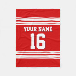 Couverture Polaire Jersey de sport noir blanc