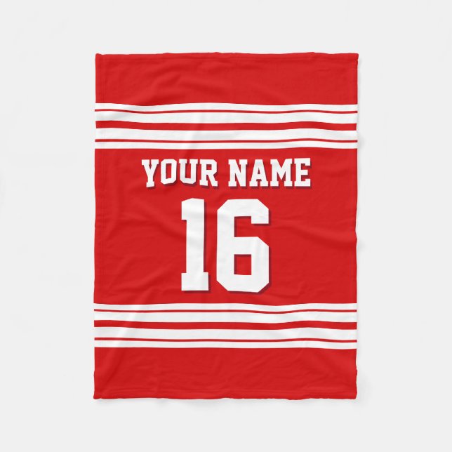 Couverture Polaire Jersey de sport noir blanc (Devant)
