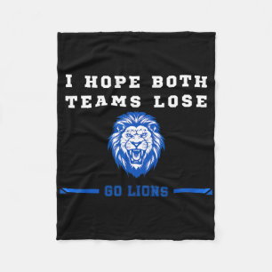 Couverture Polaire J'Espère Que Les Deux Équipes Perdent Go Lion Homm