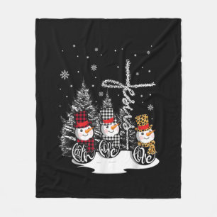 Couverture Polaire Jésus amour Jesus Faith Hope Love Snowman