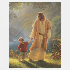 Couverture Polaire JÉSUS avec ENFANT