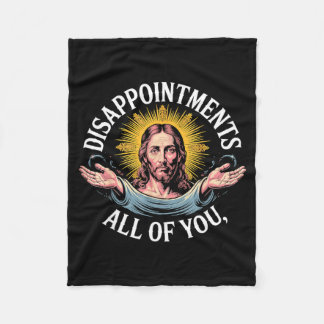 Couverture Polaire Jésus déçu par vous tous Meme