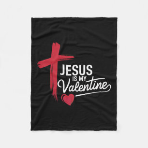 Couverture Polaire Jésus Est Mon Amour Chrétien Valentin