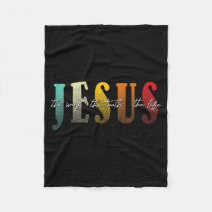 Couverture Polaire Jésus Le Chemin La Vérité La Vie Foi Chrétienne
