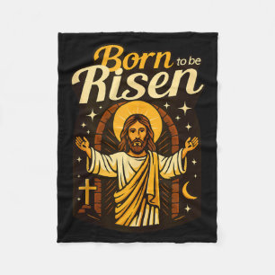 Couverture Polaire Jésus Né Pour Être Ressuscité Vie Éternelle Résurr