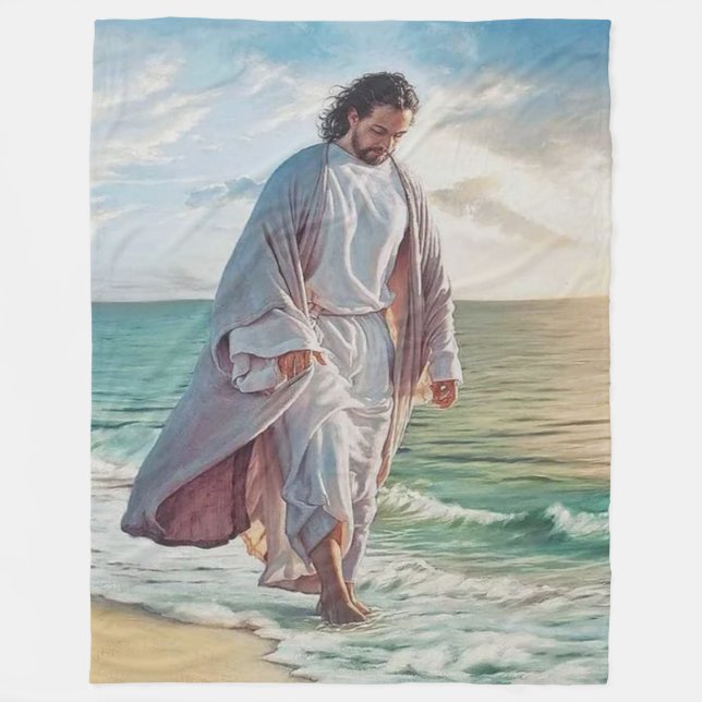 Couverture Polaire JÉSUS par la MER (Devant)