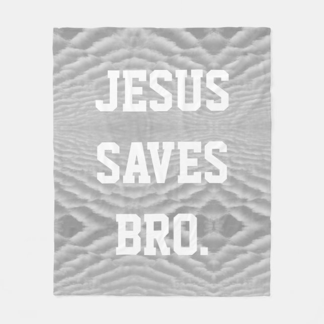 Couverture Polaire Jésus Sauve Bro. (Devant)