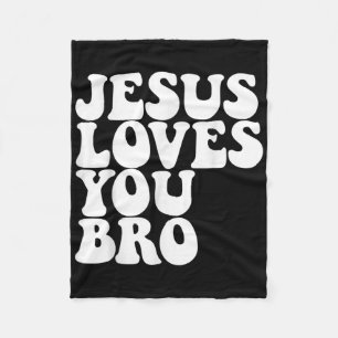 Couverture Polaire Jésus t'aime Bro Église chrétienne Jésus aime Y