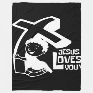 Couverture Polaire Jésus vous aime tous Jésus cite
