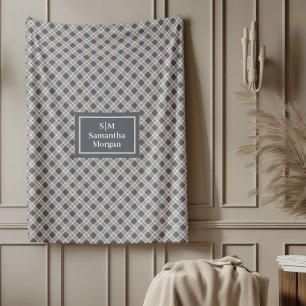 Couverture Polaire Jeté pastel personnalisé accent moderne cosy