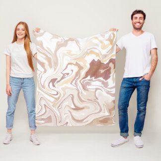 Couverture Polaire Jeu acrylique liquide Brown