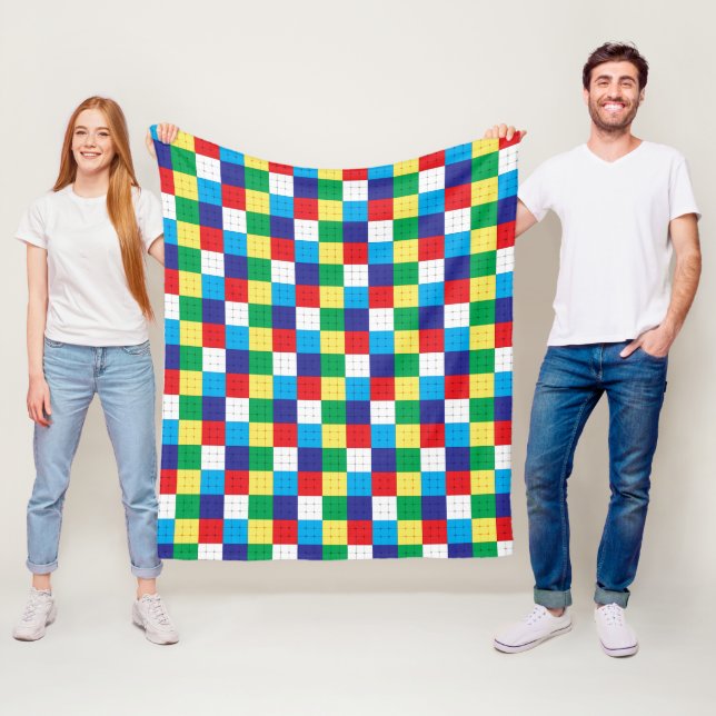 Couverture Polaire Jeu de puzzle de cube  (En situation)