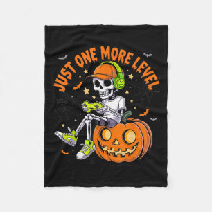 Couverture Polaire Jeu vidéo amusant Halloween Skeleton Gamer Costume