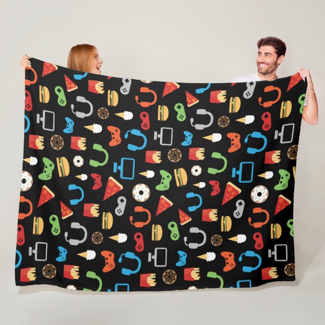 Couverture Polaire Jeu Vidéo Snacks Party Jeux pour enfants Gamme (En situation)