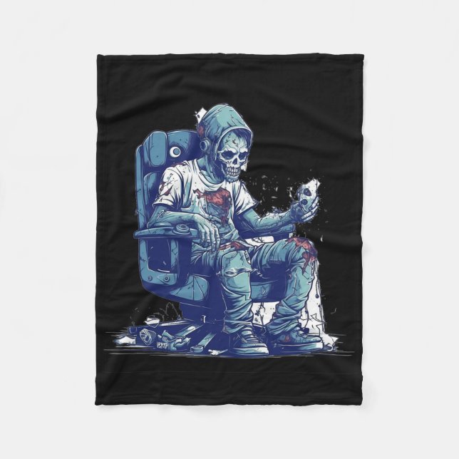 Couverture Polaire Jeu Zombie Halloween Costume Jeu vidéo jeu C (Devant)