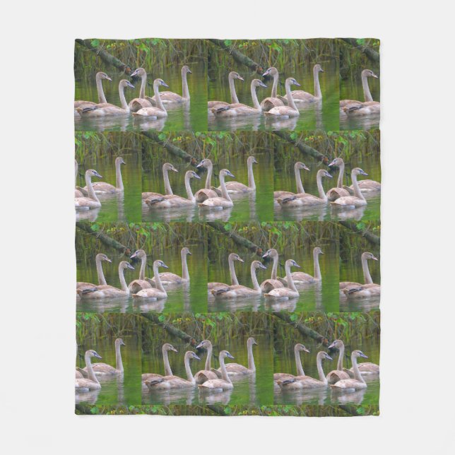 Couverture Polaire Jeunes cygnes (Devant)
