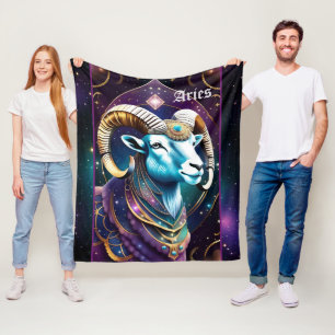 Couverture Polaire Jewel Galaxy Zodiac Aries