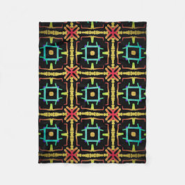 Couverture polaire Jimette Design jaune orange