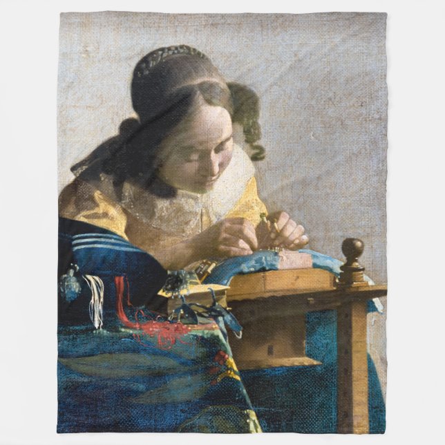 Couverture Polaire Johannes Vermeer - Le Lacemaker (Devant)