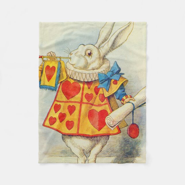 Couverture Polaire John Tenniel | Le lapin blanc (Devant)
