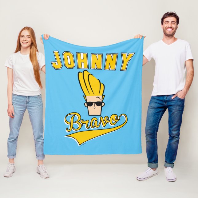 Couverture Polaire Johnny Bravo Collegiate Graphic (En situation)