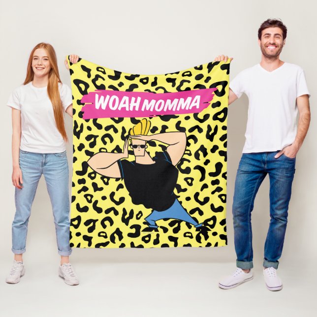 Couverture Polaire Johnny Bravo - Woah Momma (En situation)