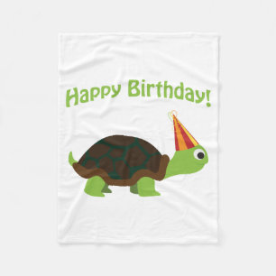 Couverture Polaire Joli anniversaire ! Tortue