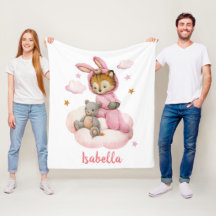 Joli bébé tigre assis nuage rose pyjama