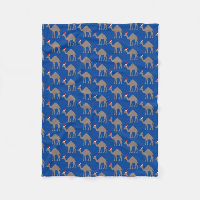 Couverture Polaire Joli Camel de Noël Motif (Devant)