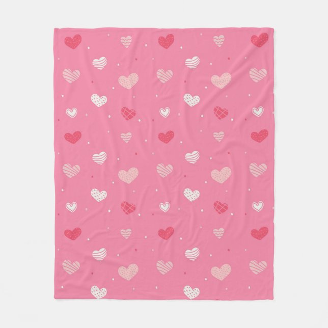 Couverture Polaire Joli en rose (Devant)