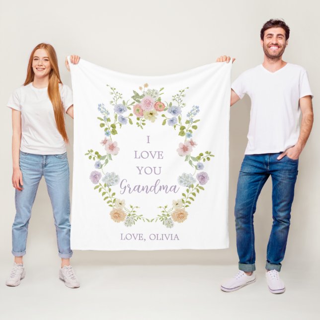 Couverture Polaire Joli Fleur sauvage de printemps | Aimez-vous grand (En situation)