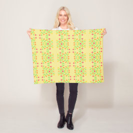Couverture Polaire Joli Motif Avec Beurre Jaune