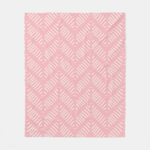 Couverture Polaire Joli Motif Chevron Motif rose polaire Blanket