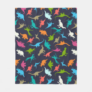 Couverture Polaire Joli Motif Dinosaure moderne coloré