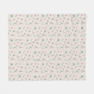 Couverture Polaire Joli Noël Couleur Chaude