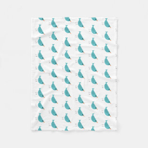 Couverture Polaire Joli petit oiseau bleu