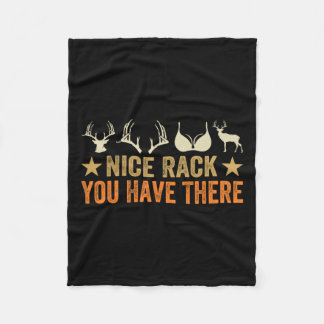 Couverture Polaire Joli Rack Vous Y Avez - Chasseur Drôle - Rindeer